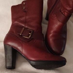 Clarks Chunky Heel Boots